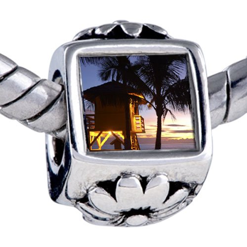 Tropical Beach Lifeguard Hut Beads - Oriana Bead & Bracelet Compatible
