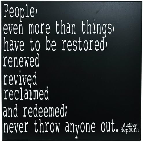 Chick Lingo 3689BW People Even More Than Things Decorative Sign