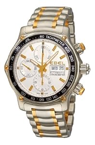 Ebel Men's 1750L62/63B60 1911 Discovery Silver Chronograph Dial Watch