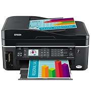 Epson WorkForce 600 Wireless All-in-One Printer (Black) (C11CA18201)