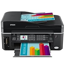 Epson WorkForce 600 Wireless All-in-One Printer (Black) (C11CA18201)