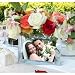 Wedding Reception Glass Photo Vase Customize: Yes
