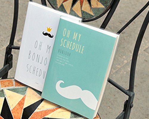 Bonjour 2016 Undated Planner Cute Korean Stationery Monthly Weekly Daily Planners 365 Days Academic Planner Organizer Schedule Agenda Notebook, 5.16 X 7.4x 0.59 (Mint) Bonjour 2016 Undated Planner Cute Korean Stationery Monthly Weekly Daily Planners 365 Days Academic Planner Organizer Schedule Agenda Notebook, 5.16" X 7.4"x 0.59" (Mint)
