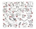 Modern-twist Kidz Silicone Placemat, Alphabet Animals