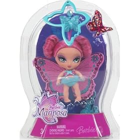 Barbie Mariposa Flutterpixies Pink and Blue Doll with Wings by 