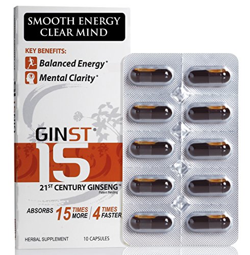 Ginseng LiquidCaps Fermented from 13% Ginsenoside Ginseng Extract:SMOOTH ENERGY CLEAR MIND Premium Grade Pure Fermented High Absorption Asian Panax Ginseng Extract:Liquid in Caps Superior to:Powder/American/Red Ginseng