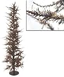 Whimsical Copper Laser Tinsel Artificial Christmas Tree 5'