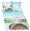 Herding, 4626/32.050, Bettw�sche "Der kleine Eisb�r" ( Kids Best ), Gr��e: 80/80 cm - 135/200 cm, Material: 100% Baumwolle ( Biber )