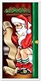 Santa Restroom Door Cover Party Accessory (1 count) (1/Pkg)