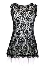 Nylon/Spandex Sleeveless Floral Print Short Lace Skater Dress/Evening Dress/Prom Dress/Party Dress/Tunic/Mini Dress 