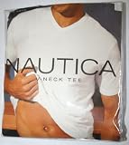 Nautica V-Neck Tee 3 Pack White T-Shirts Size Large, 42-44