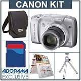 Canon Powershot SX110 IS Digital Camera Kit, Silver with 4 GB SD Memory Card, Camera Bag, Table Top Tripod, EZ Digital Photography Guide