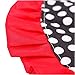CFHKStore Pocket Polka Apron Ruffle Dot Canvas Style Cooking Uniform Smart Adorable