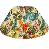 Bright Tropical Floral Wedge-Shaped Placemat for Round Tables