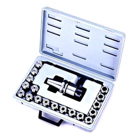 Jacobs 7 Piece ER25 Collet Set - Metric. Including Collets: 4, 6, 8, 10, 12, 14, 16MM by Jacobs