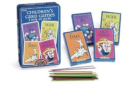 Childrens 4pk card Games & pick Up stick
