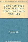 British and international history, 1900-1980