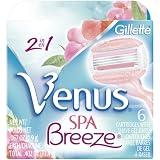 Gillette Venus Spa Breeze Womens Razor Refill Cartridges, 6-count Carton