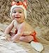 Pooqdo Fashion Newborn Baby Girl Boy Knit Crochet Clothes Beanie Hat Outfit Photo Props Fox Design