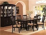 7-pc set Sunrise Dining set in Cappuccino Finish