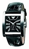 Emporio Armani Gents Black Leather Strap Watch :  emporio armani watches emporio armani gents watches