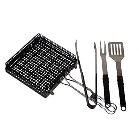 Char-Broil 4985223 7-Piece Basket-Case Grilling Tool Set by 