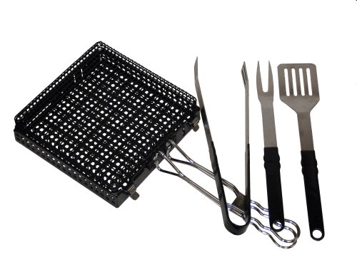 Char-Broil 4985223 7-Piece Basket-Case Grilling Tool Set