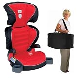 Britax E9LD22XKIT1 Parkway SGL - Booster Seat travel system with a car seat Travel Bag - Cardinal