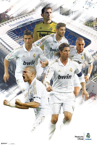 Football Posters: Real Madrid - Player Collage 11/12 - 35.7x23.8 inches
