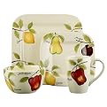 American Simplicity Square 16-pc. Dinnerware Set - Fruit