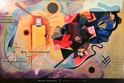 Vintage Wassily Kandinsky Print "Red, Yellow, Blue, 1925" - 36x24