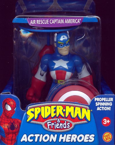 Spider-Man & Friends Air Rescue Captain America Action Heroes Figure