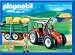 Playmobil Tractor with Hay Trailer