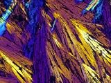 Tamoxifen Citrate Crystals Polarized Microscopy Photographic Poster Print, 16x12