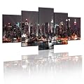 Bild auf Leinwand + 5 TEILIG + Wandbilder 9020106 + 200x100 cm +++ RIESEN BILDER KUNSTDRUCK WANDBILDER AUSWAHL IN UNSEREM HAENDLERSHOP +++