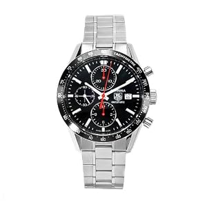 Tag Heuer Men's THCV2014BA0794 Carrera Black Guilloche Dial Watch
