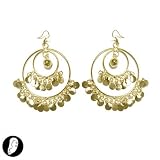 SG PARIS BIJOUX FANTAISIE BOUCLE DOREILLES CROCHET FEMME METAL DORE
