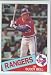 1985 Topps Baseball Texas Rangers Team Set