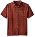 Van Heusen Men's Big and Tall Short Sleeve Rayon Poly Plaid Shirt