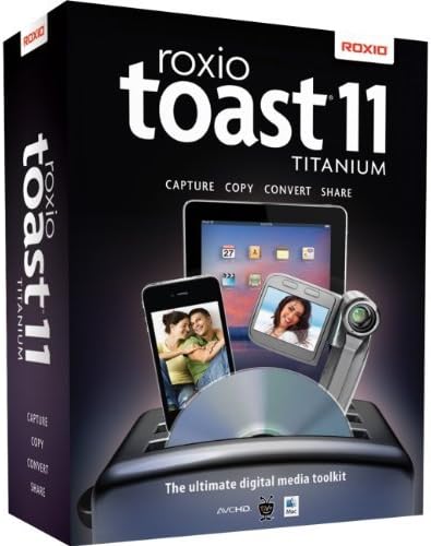 Sonic Solutions Roxio Toast v.11.0 Titanium - Complete Product - 1 User. TOAST 11 TITANIUM MAC COP-SW. CD/DVD Authoring - Standard Retail - DVD-ROM - Intel-based Mac