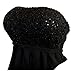 eVogues Women's Sequined Princess Ruffle Dress