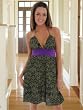 SALE Unique Halter Dress Cult Collection V Neck Summer Print Jr. Sizes S M L or XL
