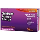 Allegra Childrens 12 Hour Allergy Relief, 30 mg, 6 Tablets