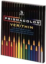 Prismacolor Verithin Colored Pencils, 24 Colored Pencils(2427)