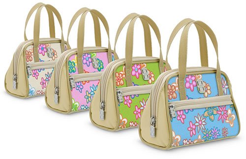Sacoche de transport licenciée en forme de sac à main motif fleur, pour DSi compatible DS Lite