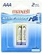 Maxell 723807 Ready-to-go Long Lasting and Reliable AAA Alkaline Battery AAA Cell 2 Pack with High Compatibility