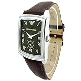 EMPORIO ARMANI エンポリオアルマーニ マフォガニー レザーウォッチ ブラウン メンズウォッチ AR0237