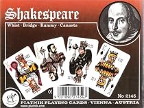 Shakespeare Collectible Playing Cards Double Deck - Naipes de Bridge Coleccionable Set Doble