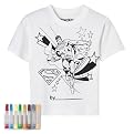 Kids Superman Color My Tee - White