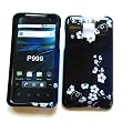 LG G2x (T-Mobile) Snap-on Protector Hard Case Image Cover "Midnight Flowers" Design